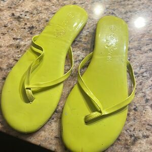 Yosi Samra Green Patent Flats - Size 8 - Great Condition Womens Size 8